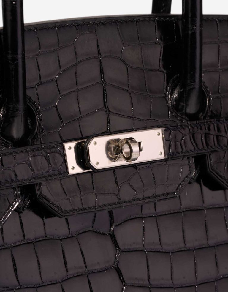 Hermès Birkin 35 Porosus Crocodile Black Closing System | Sell your designer bag