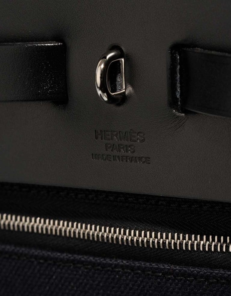 Hermès Herbag 39 Toile / Vache Hunter Noir Logo | Sell your designer bag