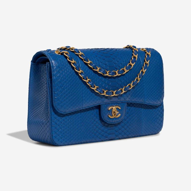 Chanel Timeless Jumbo Python Blue | Sell your designer bag