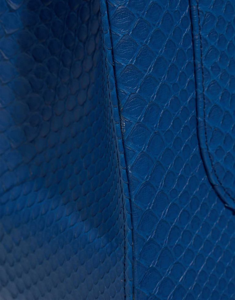 Chanel Timeless Jumbo Python Blue Signs of wear | Sell your designer bag