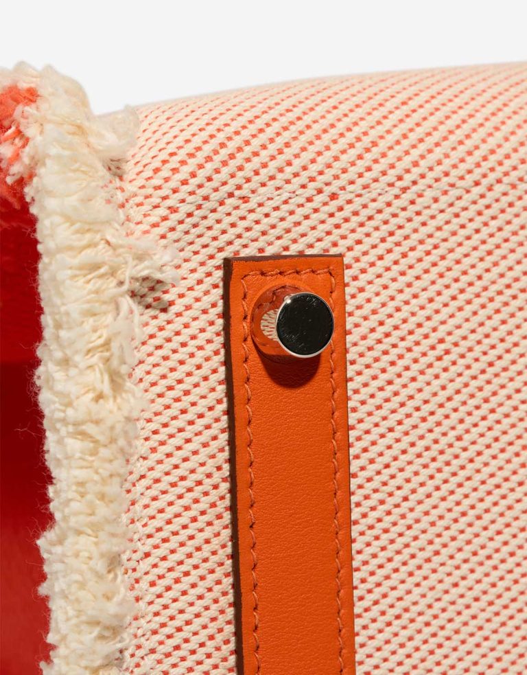 Hermès Birkin Fray 35 Swift / Toile Écru / Orange Poppy Signs of wear | Sell your designer bag