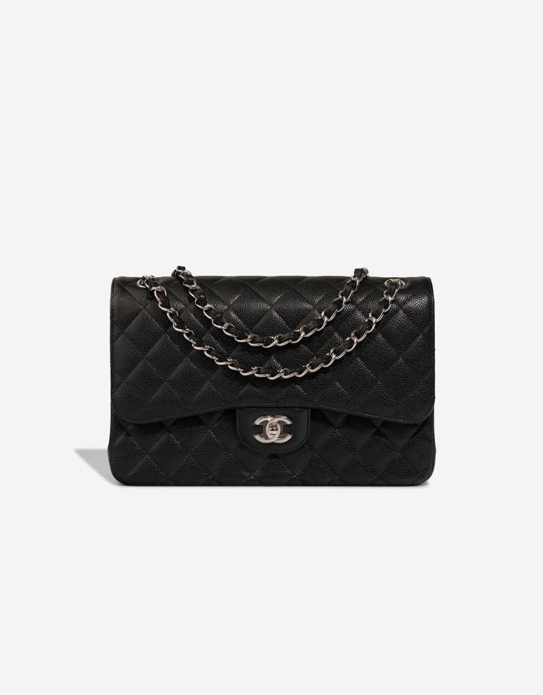 Chanel Timeless Jumbo Caviar Black Front | Sell your designer bag