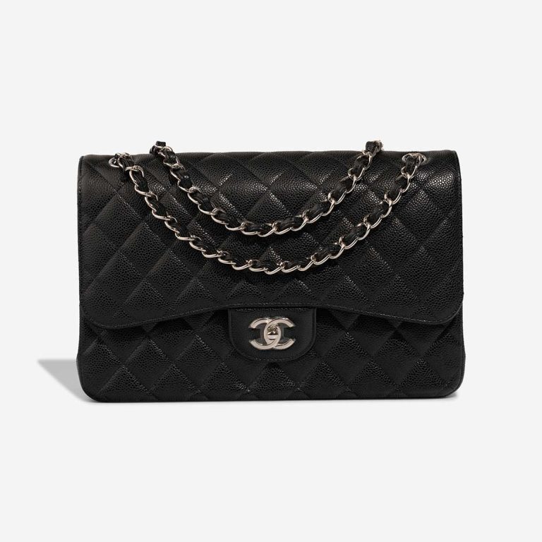 Chanel Timeless Jumbo Caviar Black Front | Sell your designer bag