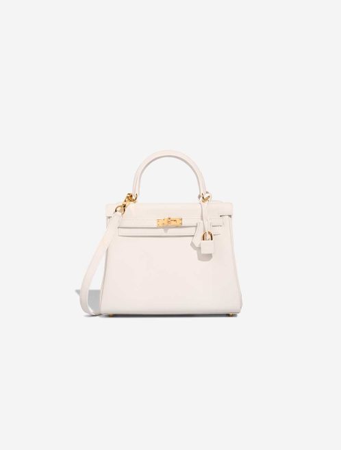 Hermès Kelly 25 Swift New White Front | Sell your designer bag