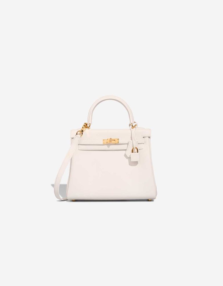 Hermès Kelly 25 Swift New White Front | Sell your designer bag