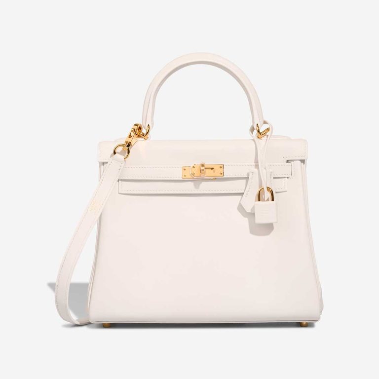 Hermès Kelly 25 Swift New White Front | Sell your designer bag