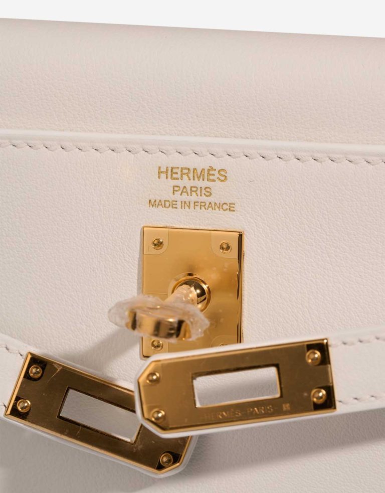 Hermès Kelly 25 Swift New White Logo | Sell your designer bag