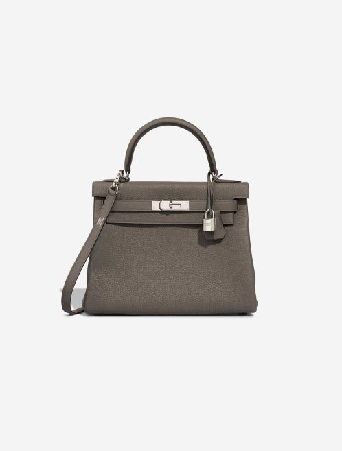 Hermès Kelly 28 Togo Gris Étain Front | Sell your designer bag