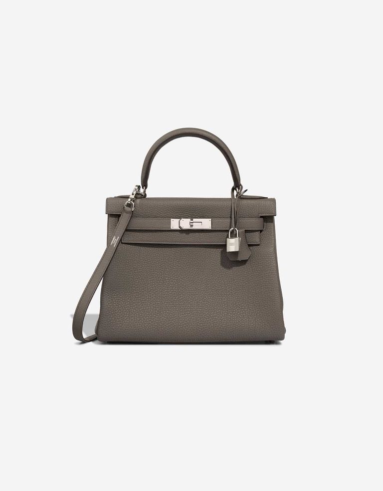 Hermès Kelly 28 Togo Gris Étain Front | Sell your designer bag