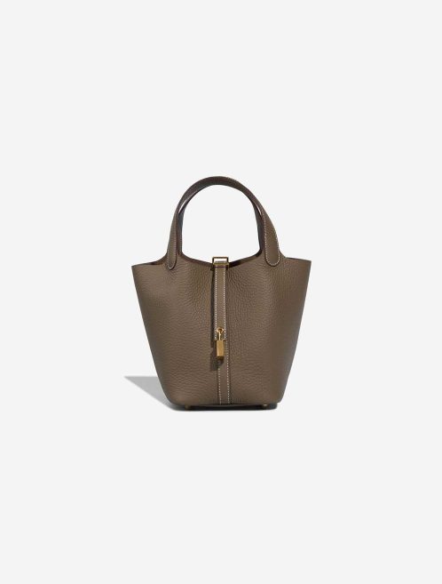 Hermès Picotin 18 Taurillon Clémence Étoupe Front | Sell your designer bag