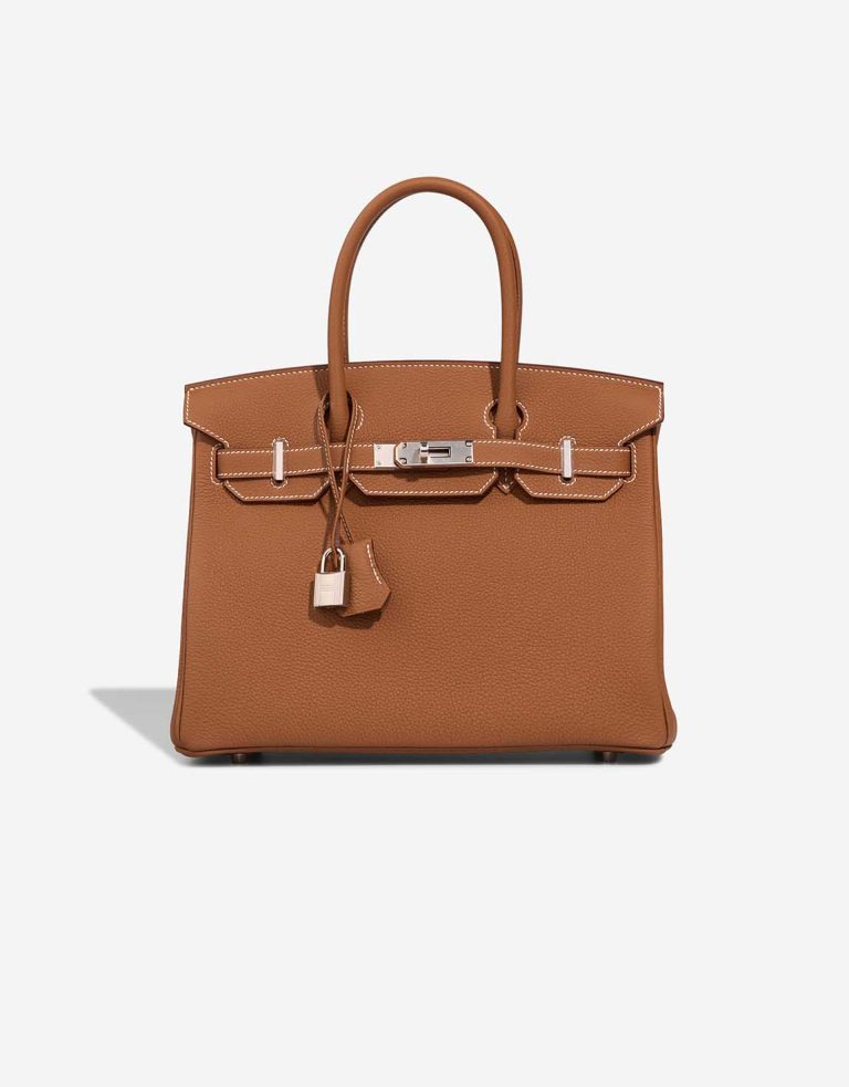 Hermès Birkin 30 Togo Gold Front | Sell your designer bag