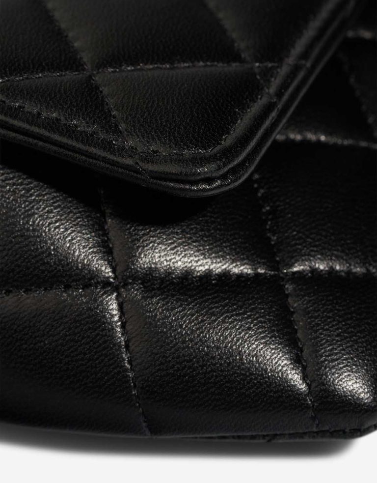 Chanel Timeless Wallet On Chain Lamb Black Signs of wear | Sell your designer bag