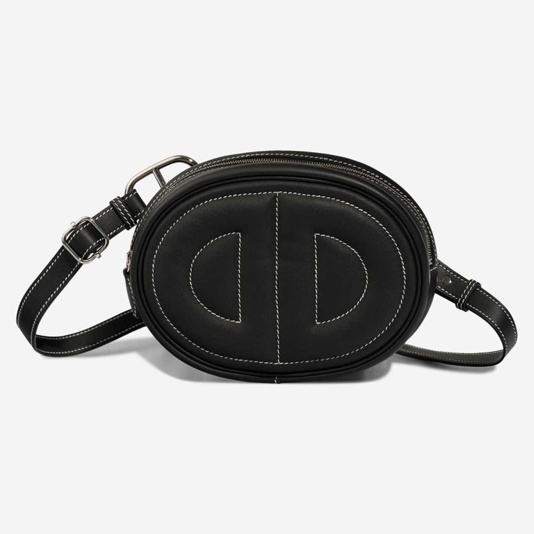 Hermès In-the-Loop Banane Belt Bag Swift Black Front | Sell your designer bag