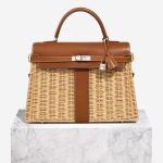 Hermès Kelly Picnic 35 Barenia / Osier Beige / Brown Front | Sell your designer bag