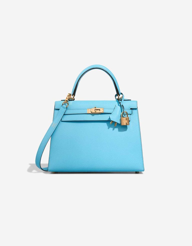 Hermès Kelly 25 Epsom Bleu Céleste Front | Sell your designer bag