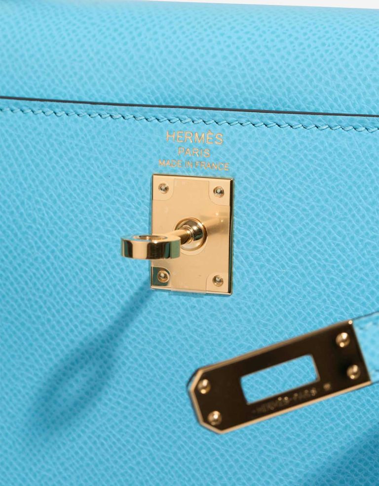 Hermès Kelly 25 Epsom Bleu Céleste Logo | Sell your designer bag