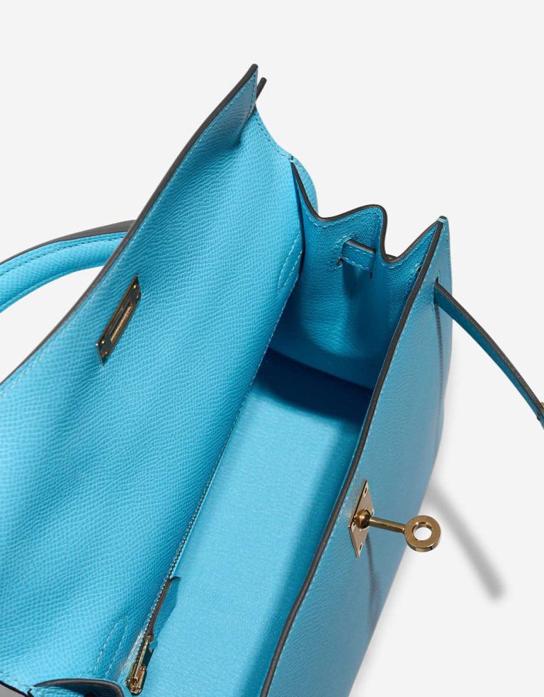 Hermès Kelly 25 Epsom Bleu Céleste Inside | Sell your designer bag