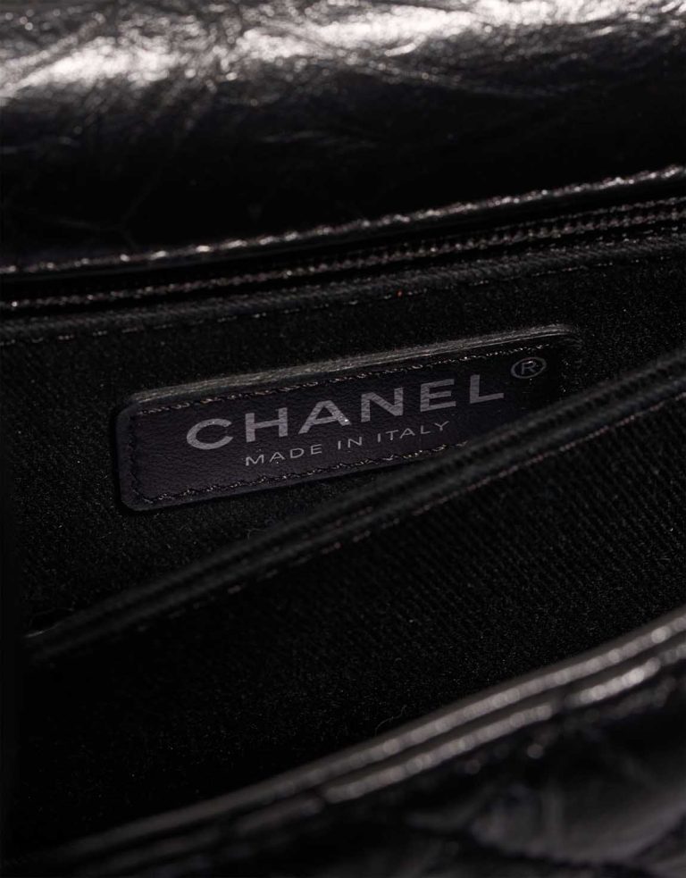 Chanel Timeless Handle Small Crinkled Calf So Black Logo | Sell your designer bag