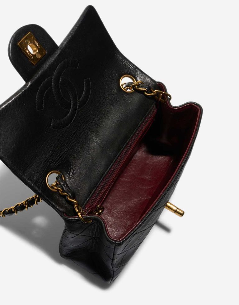 Chanel Timeless Mini Square Lamb Black Inside | Sell your designer bag