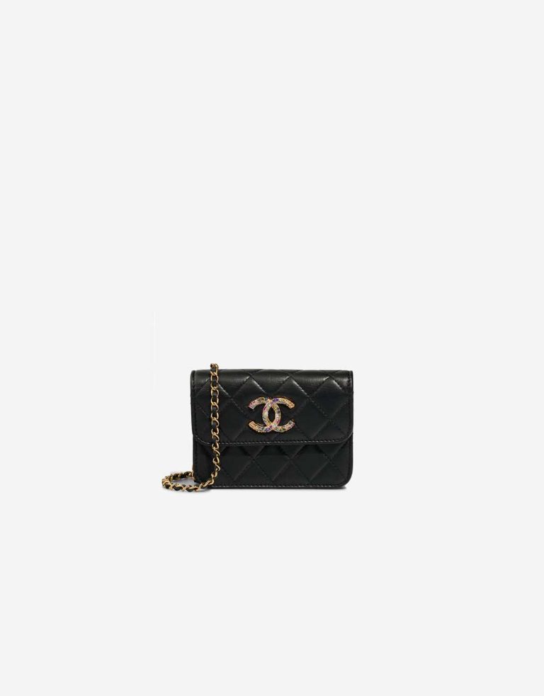 Chanel Timeless Micro Lamb Black Front | Sell your designer bag