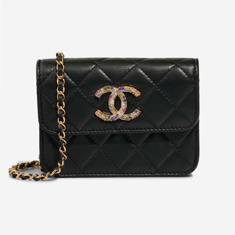 Chanel Timeless Micro Lamb Black Front | Sell your designer bag