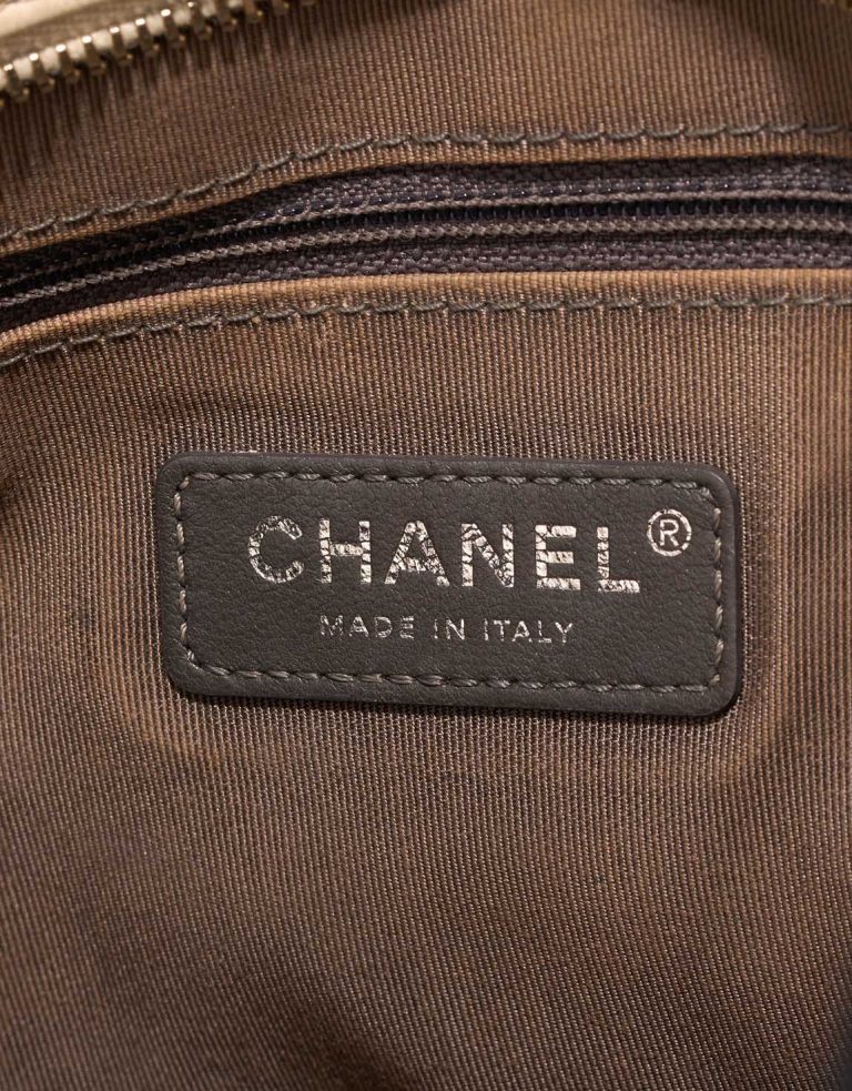 Chanel Gabrielle Medium Tweed Beige Logo | Sell your designer bag