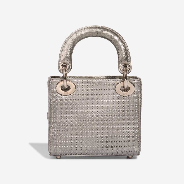 Dior Lady Micro Calf Silver | Sell your designer bag