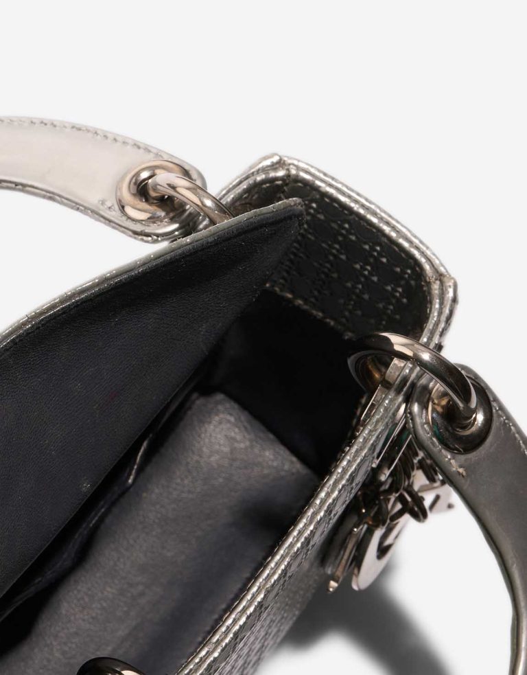 Dior Lady Micro Calf Silver Inside | Sell your designer bag