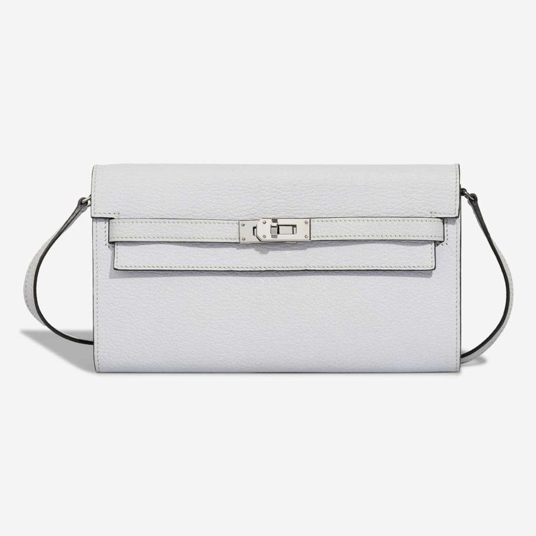 Hermès Kelly To Go Chèvre Bleu Brume Front | Sell your designer bag