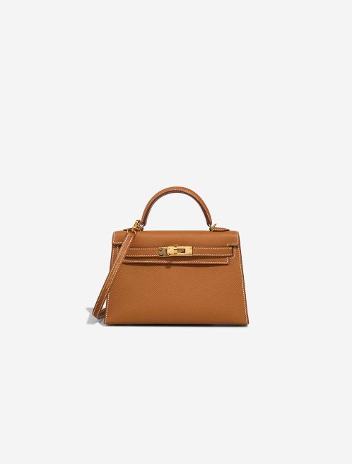 Hermès Kelly Mini Epsom Gold Front | Sell your designer bag