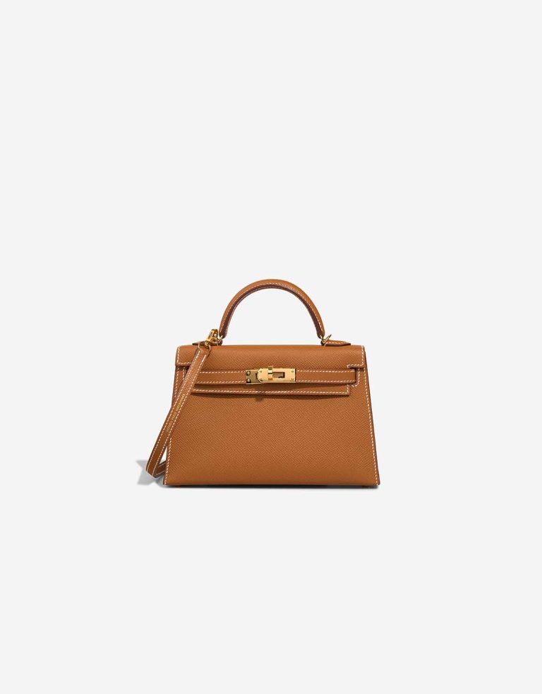 Hermès Kelly Mini Epsom Gold Front | Sell your designer bag
