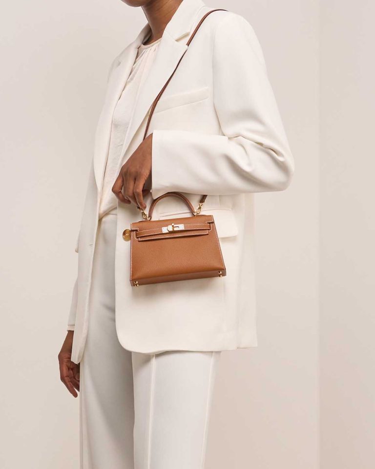 Hermès Kelly Mini Epsom Gold Front | Sell your designer bag