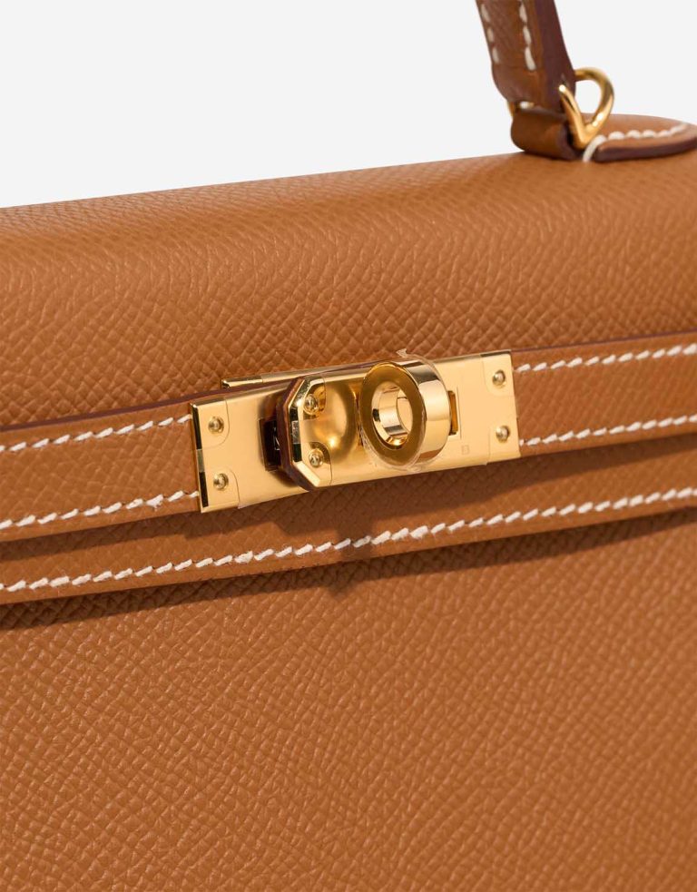 Hermès Kelly Mini Epsom Gold Closing System | Sell your designer bag