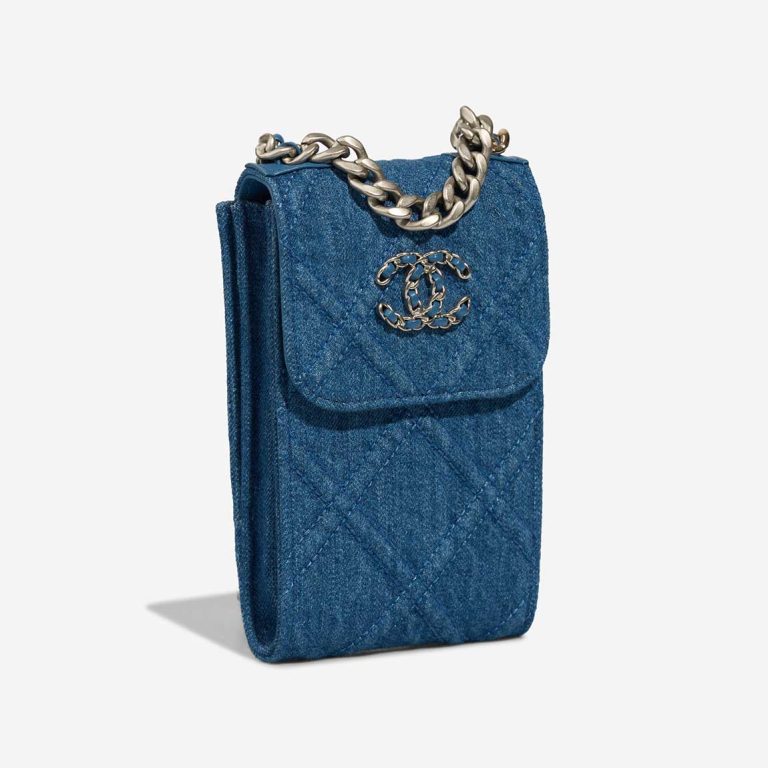 Chanel 19 Phone Holder Denim Blue | Sell your designer bag