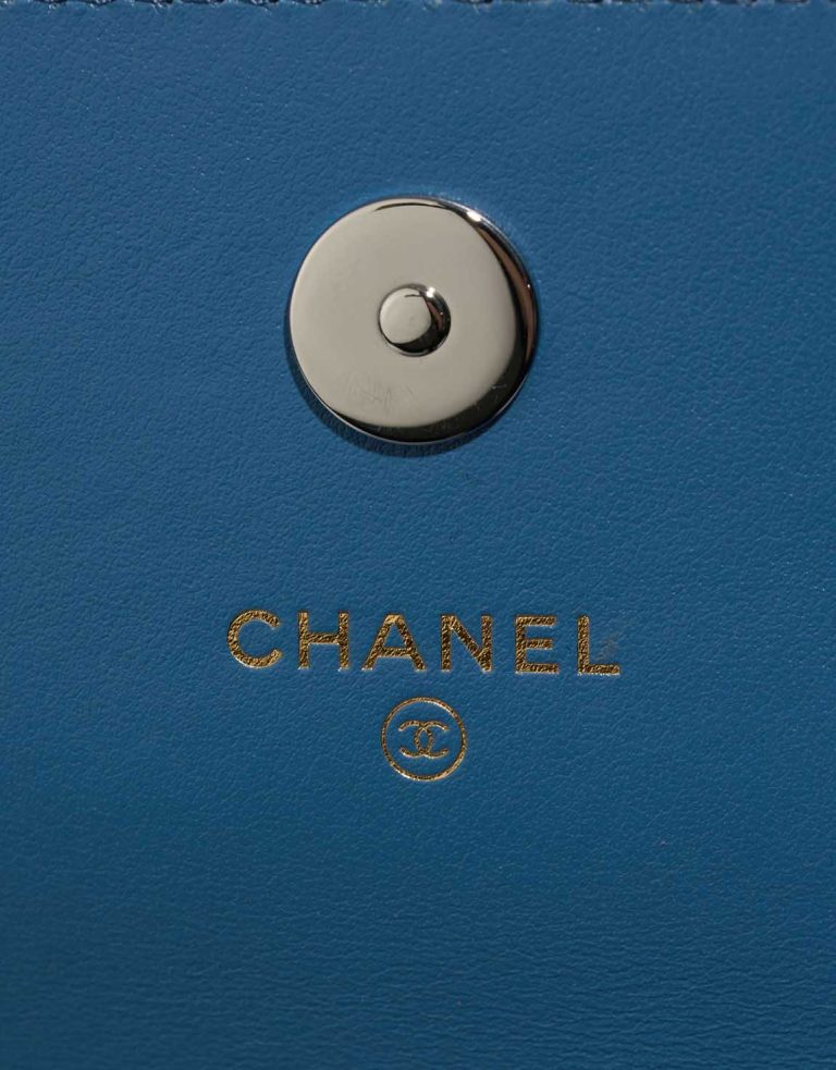Chanel 19 Phone Holder Denim Blue Logo | Sell your designer bag