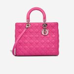 Dior Lady Large Calf Pink Front | Sell your designer bag