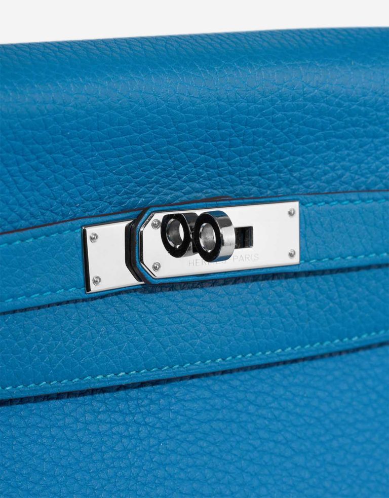 Hermès Kelly 32 Clémence Bleu Hydra Closing System | Sell your designer bag