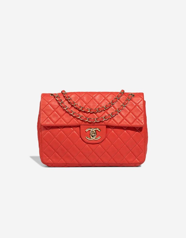 Chanel Timeless Jumbo Lamb Red Front | Sell your designer bag
