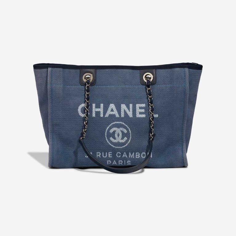 Chanel Deauville Small Canvas Blue Front | Sell your designer bag