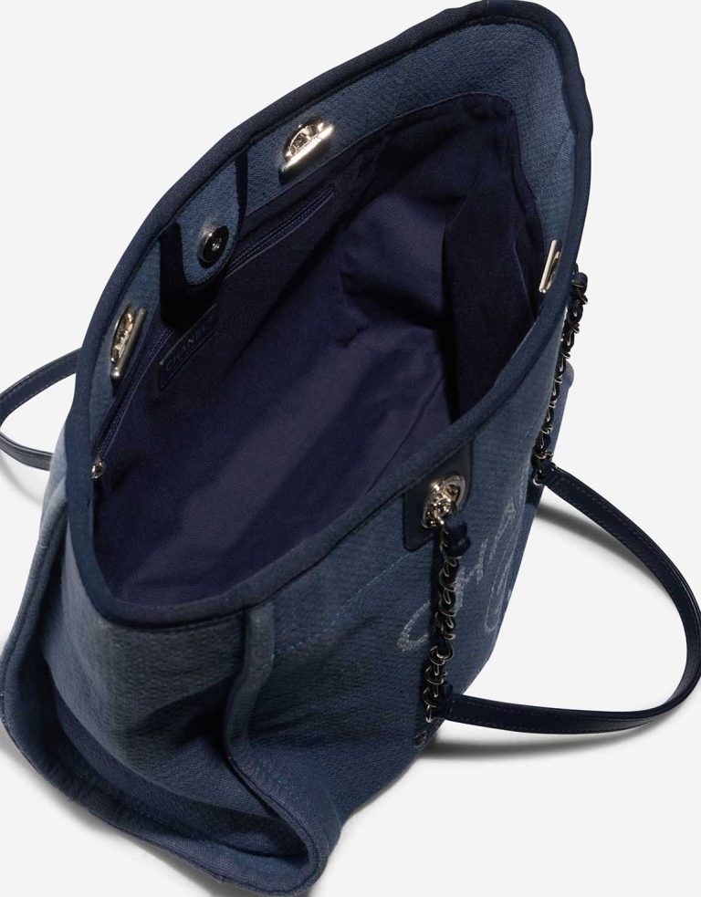 Chanel Deauville Small Canvas Blue Inside | Sell your designer bag