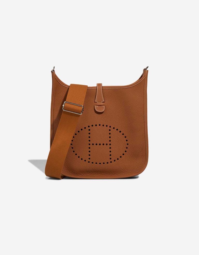 Hermès Evelyne 29 Clémence Gold Front | Sell your designer bag