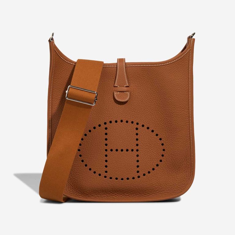 Hermès Evelyne 29 Clémence Gold Front | Sell your designer bag