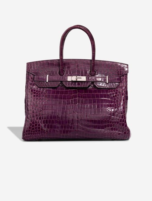 Hermès Birkin 35 Niloticus Crocodile Amethyst Front | Sell your designer bag