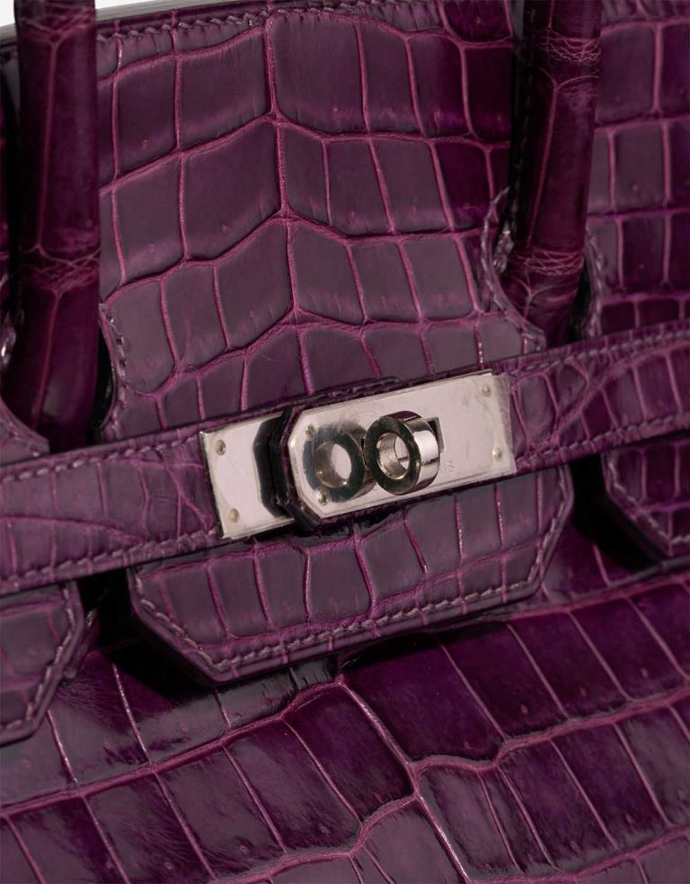 Hermès Birkin 35 Niloticus Crocodile Amethyst Closing System | Sell your designer bag