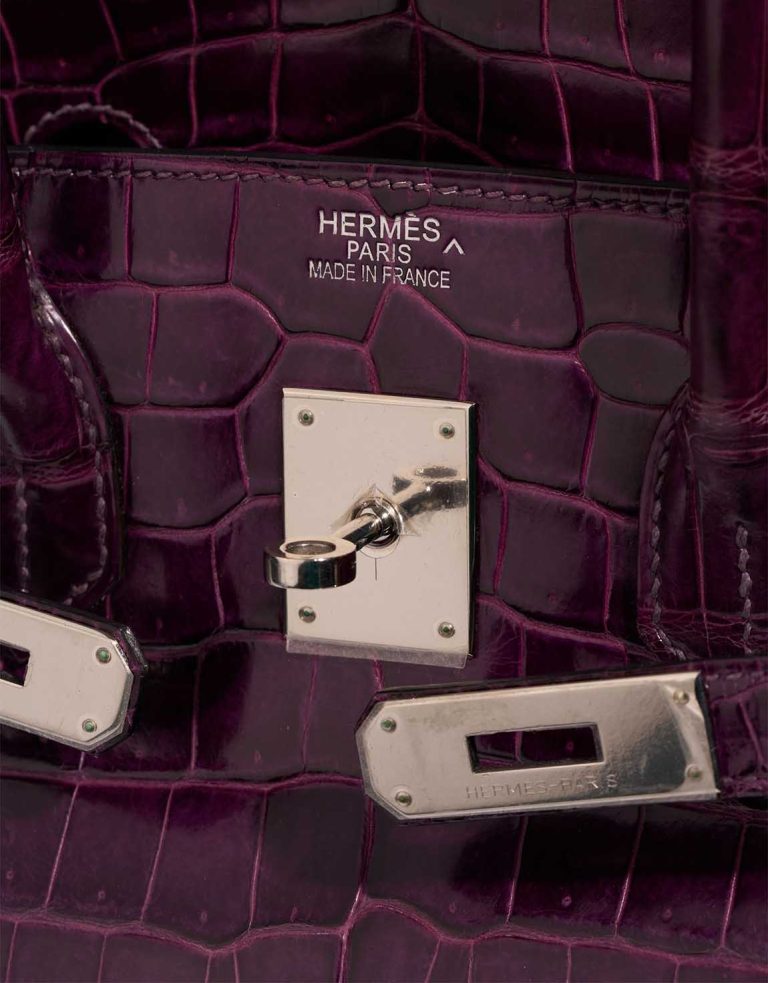 Hermès Birkin 35 Niloticus Crocodile Amethyst Logo | Sell your designer bag