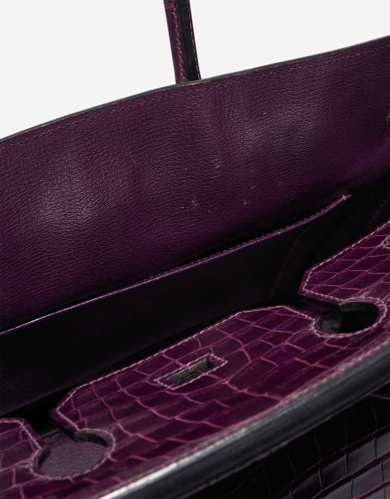 Hermès Birkin 35 Niloticus Crocodile Amethyst Signs of wear | Sell your designer bag