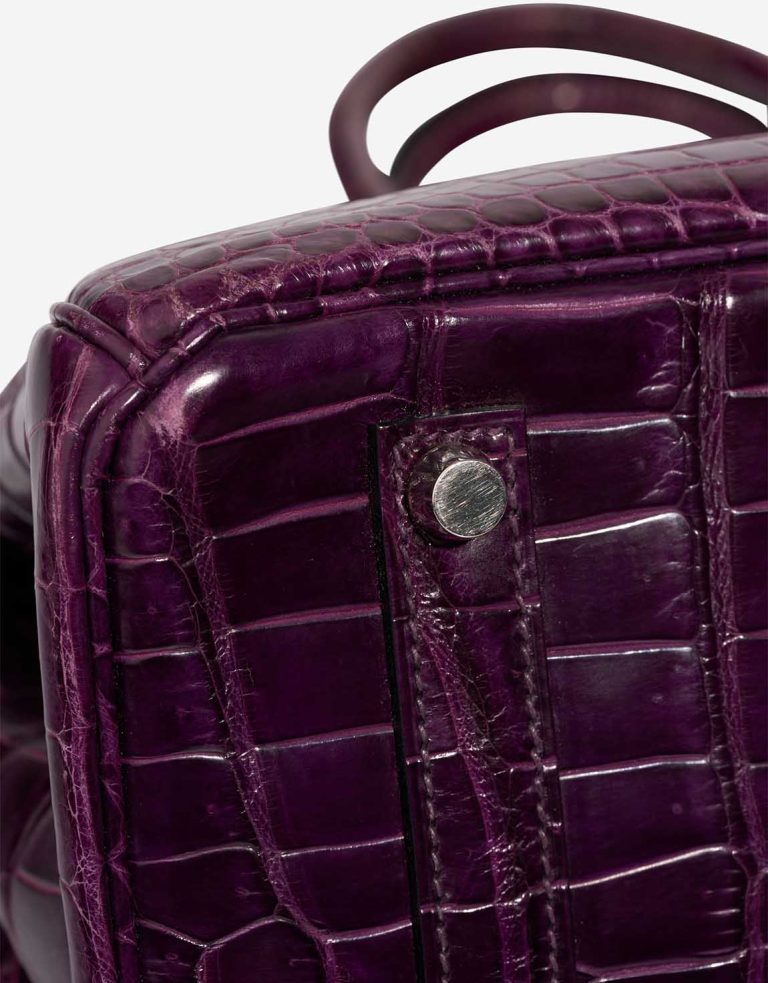 Hermès Birkin 35 Niloticus Crocodile Amethyst Signs of wear | Sell your designer bag