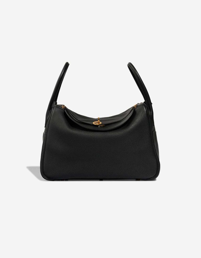 Hermès Lindy 34 Taurillon Clémence Black Front | Sell your designer bag