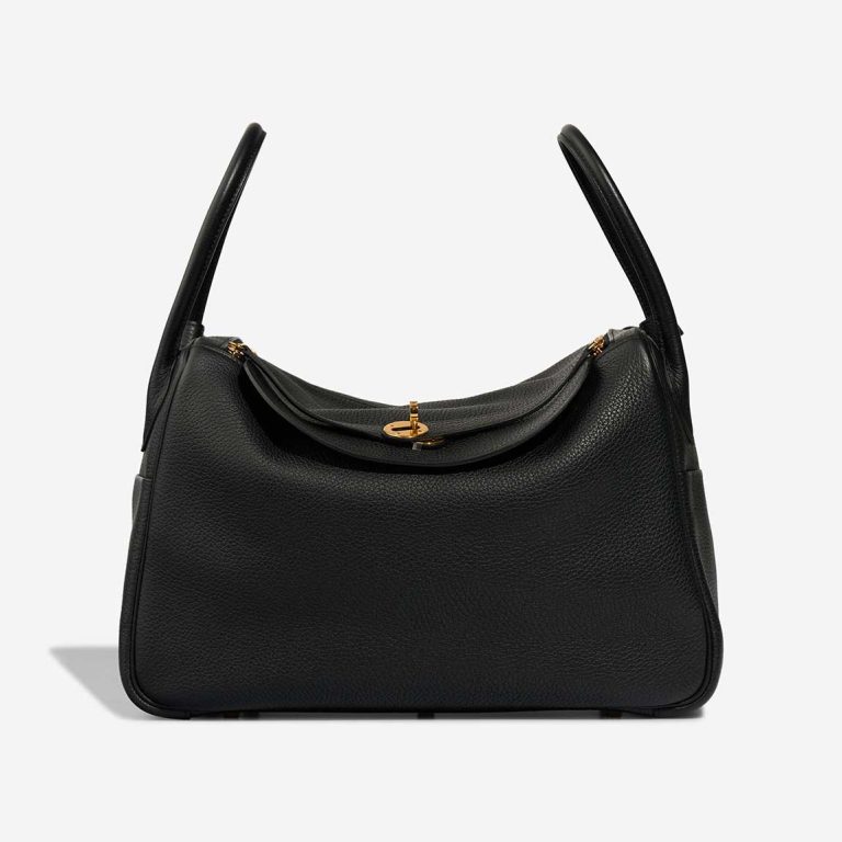 Hermès Lindy 34 Taurillon Clémence Black Front | Sell your designer bag