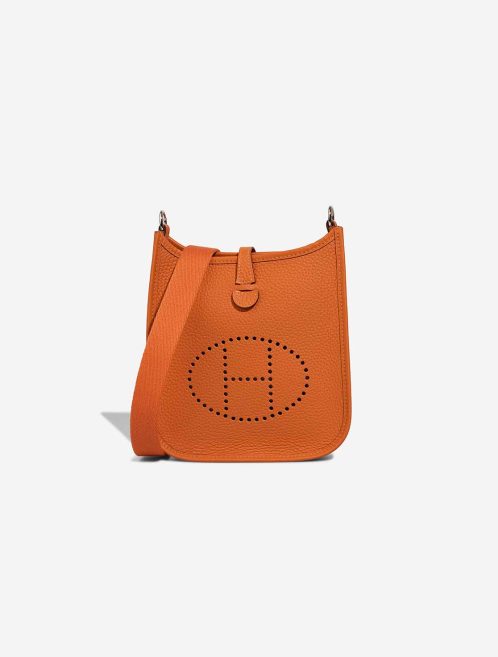 Hermès Evelyne 16 Taurillon Clémence Orange Front | Sell your designer bag